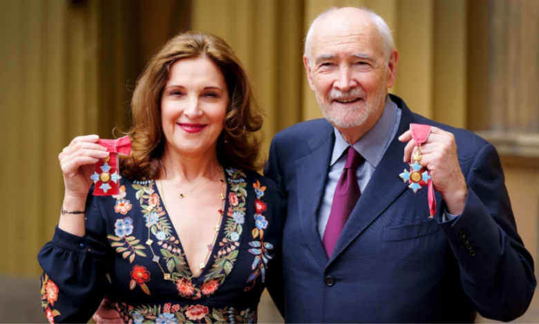 Michael G. Wilson and Barbara Broccoli Receive CBEs At a Buckingham Palace ceremony