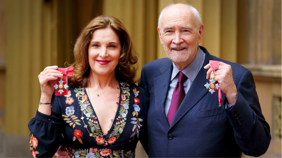 Michael G. Wilson and Barbara Broccoli Receive CBEs At a Buckingham Palace ceremony