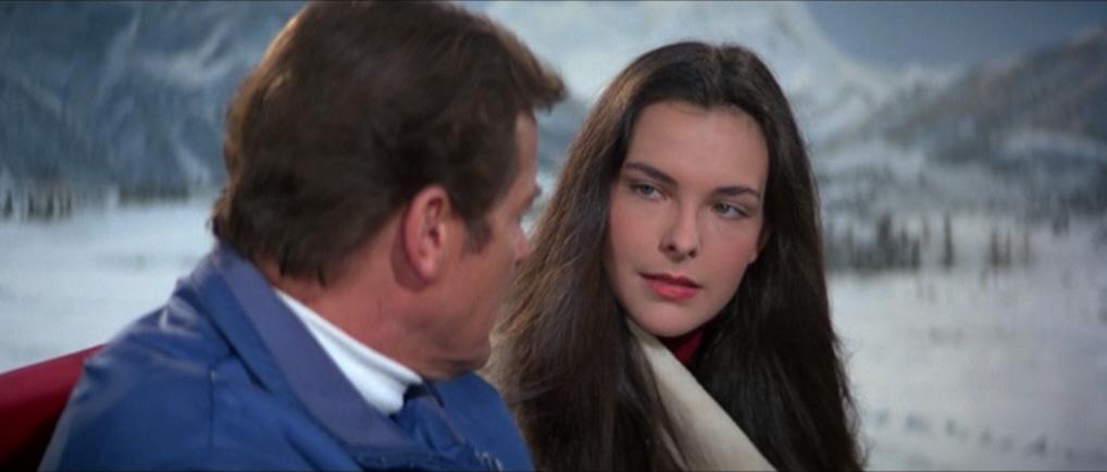 Roger Moore and Carole Bouquet