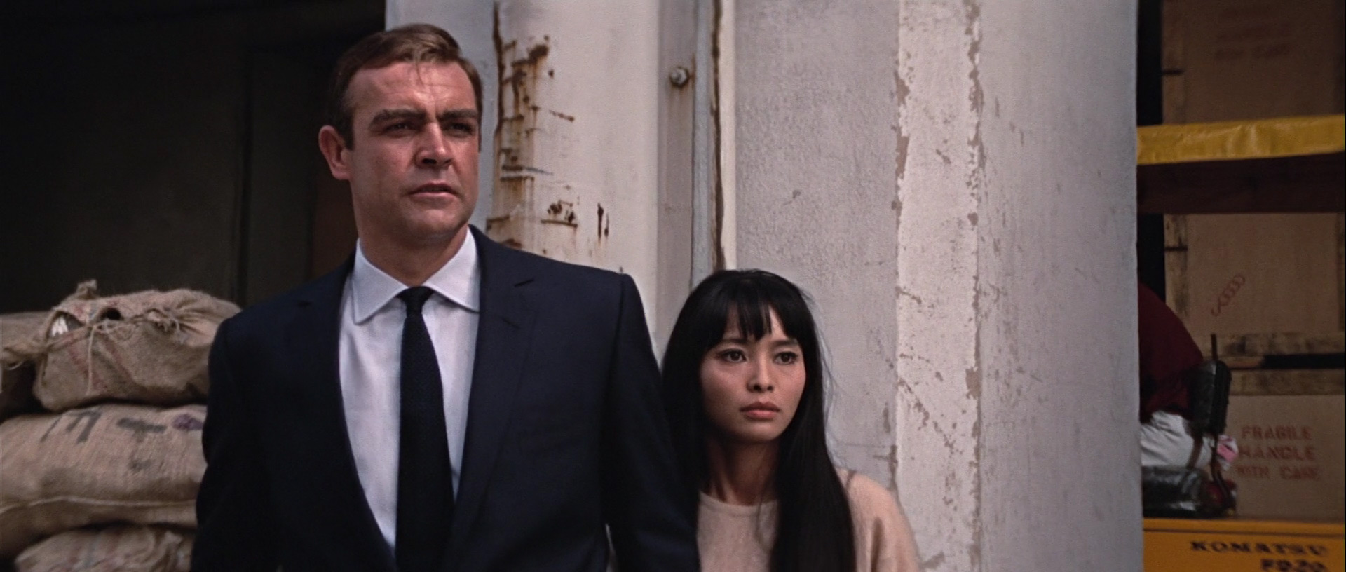 James Bond and Aki in "You Only Live Twice"
