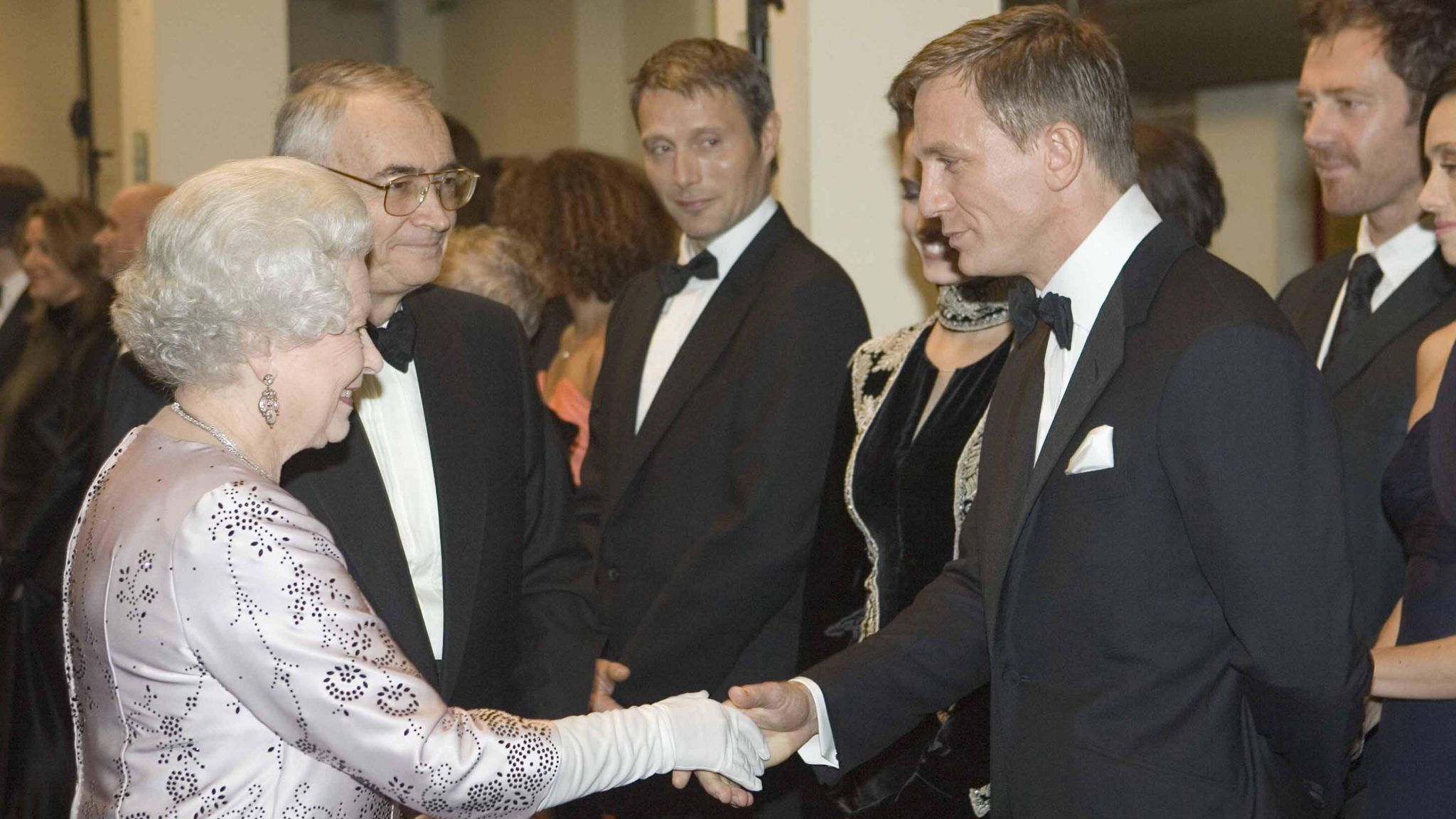 Daniel Craig (007) receiving a KBE in the New Year's Honours list.
