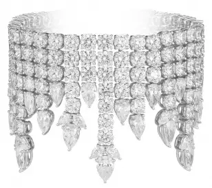 Chopard Green Carpet Collection bracelet with 82 carats of pear-shaped and round-brilliant diamonds