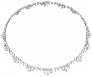 Chopard Green Carpet Collection necklace set with 43 carats of pear-shaped diamonds