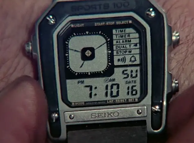 Close up of the Seiko G757 watch in Octopussyphoto © Danjaq LLC, MGM, United Artists