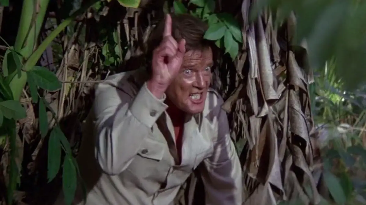 Jungle chase scene in "Octopussy"