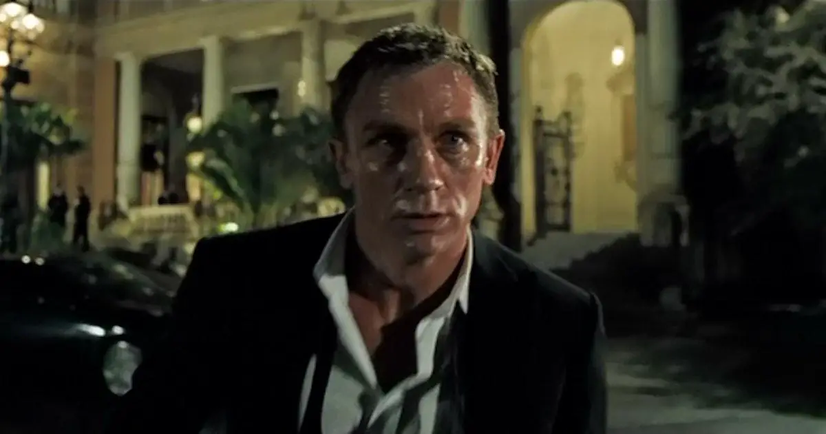 Daniel Craig as James Bond poisoned in "Casino Royale."