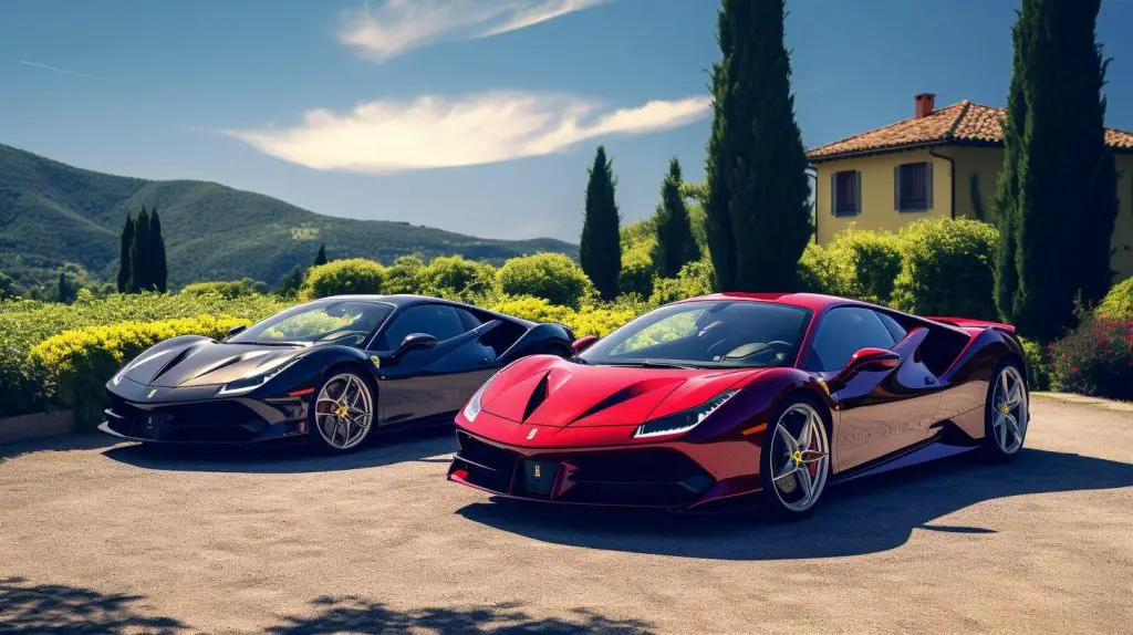 Lamborghini and Ferrari luxury cars