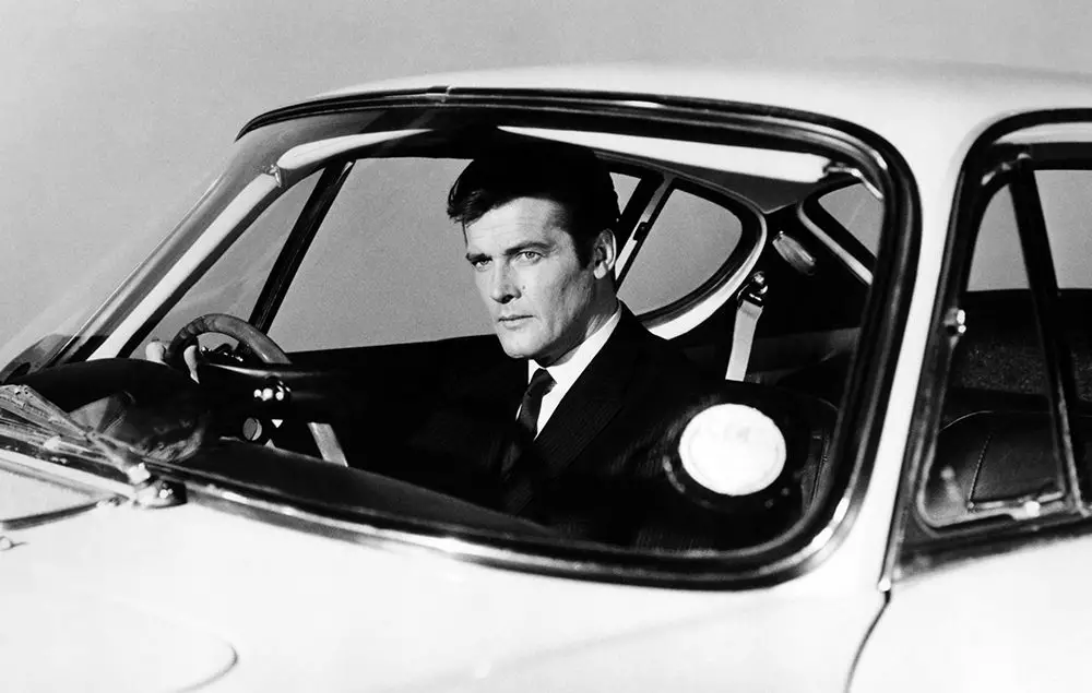 Roger Moore in "The Saint"