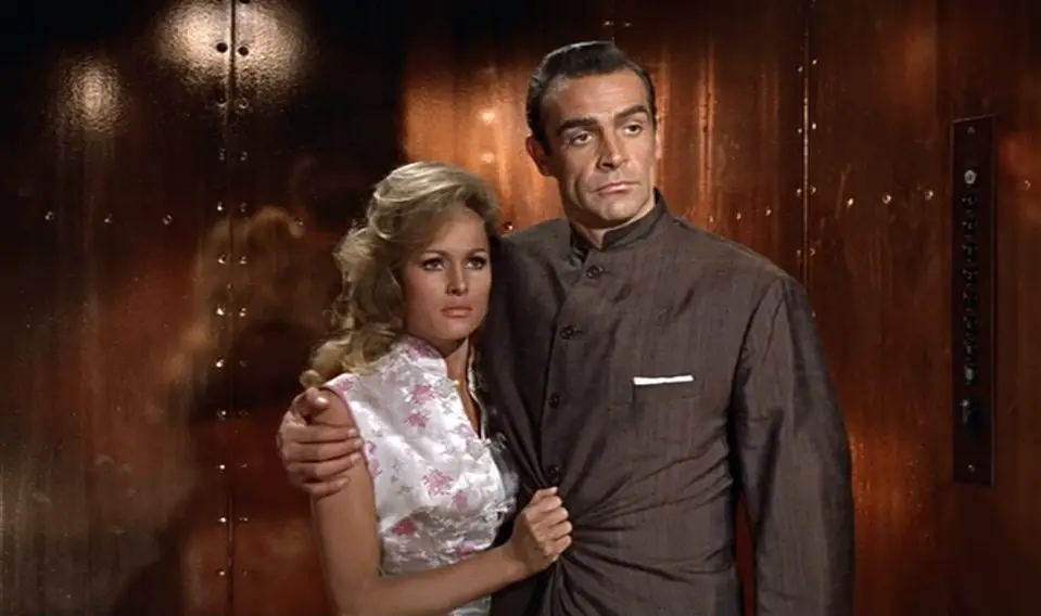 Ursula Andress and Sean Connery in Dr No