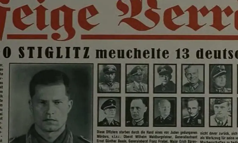 Why does Hugo Stiglitz kill the German officers in the first place
